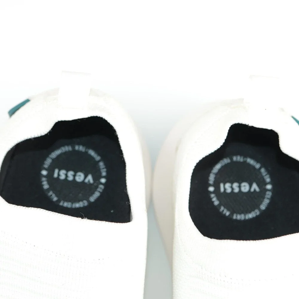 Vessi Womens Everyday Move Slip-On Sneaker Size 9 Waterproof White Comfort Shoes